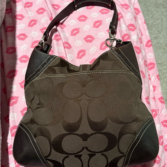 Coach Python Hampton Shoulder Bag - Picture 2 of 4